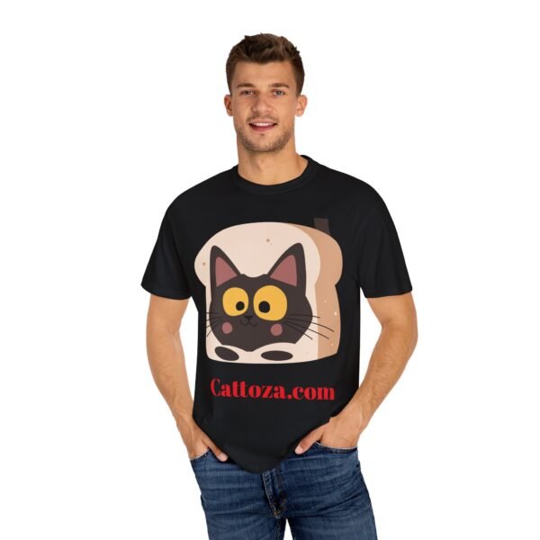 Cute Cat & Heart Unisex T-Shirt - 'Be Mine' Design - Image 9